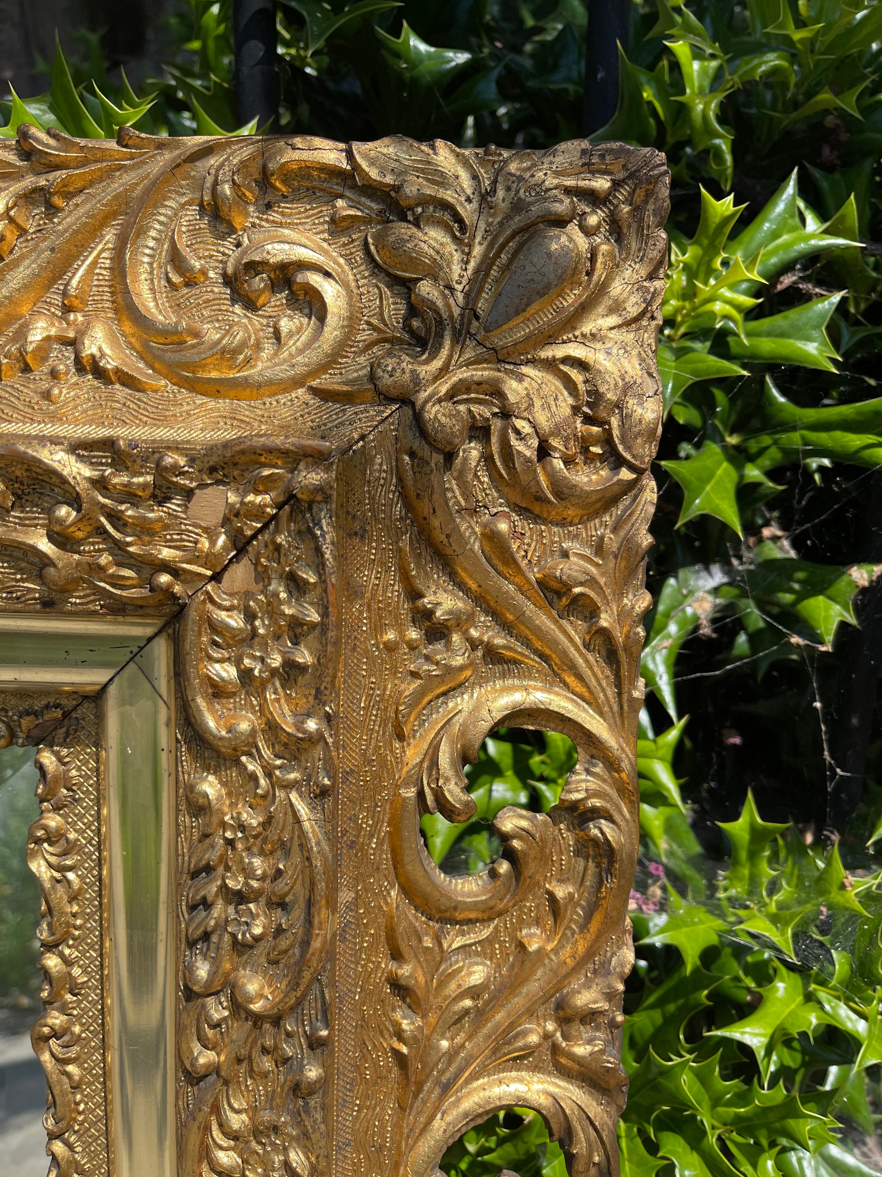 Antique Ornate Gilt Mirror