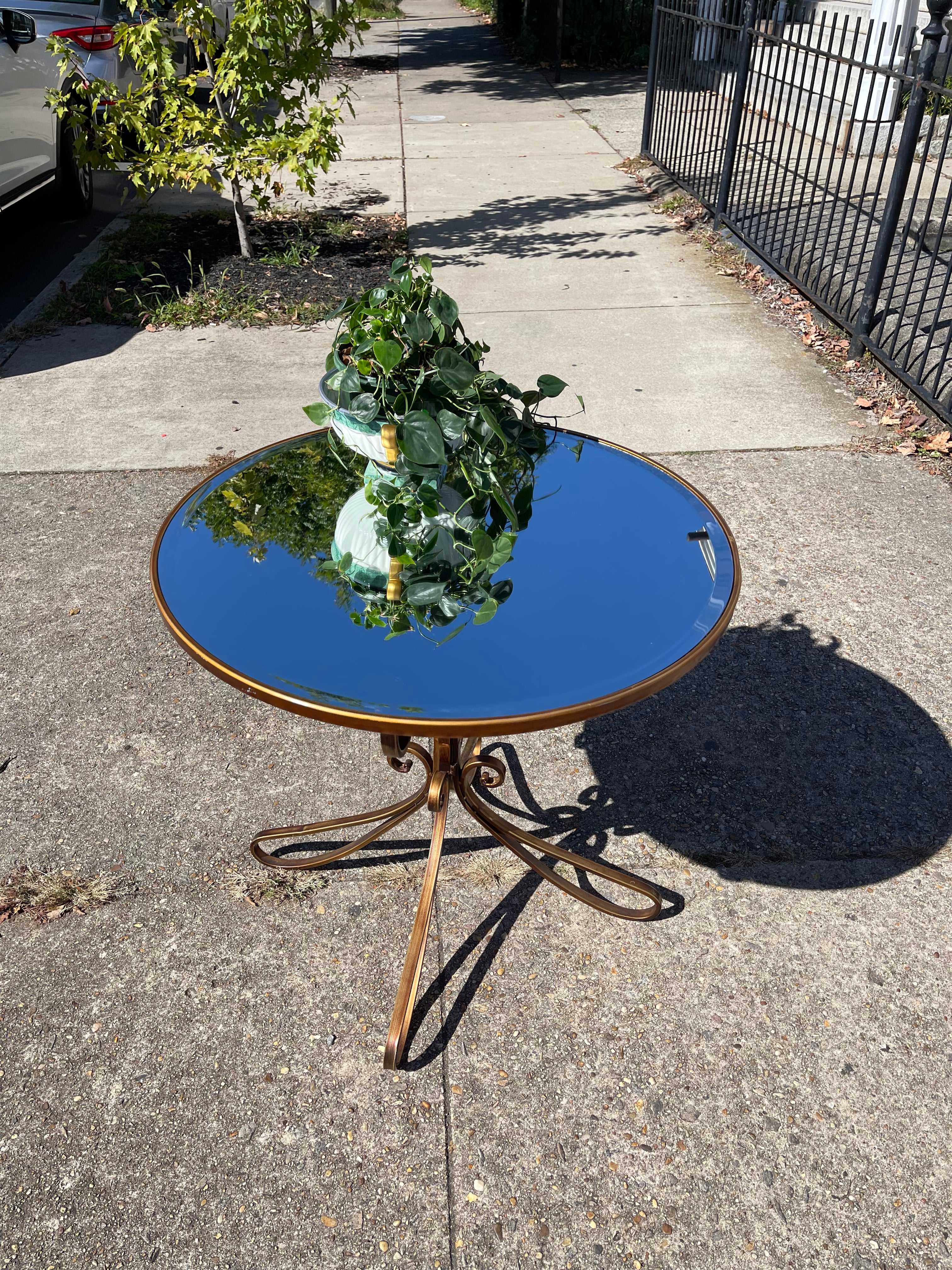 Mirror Top Occasional Table
