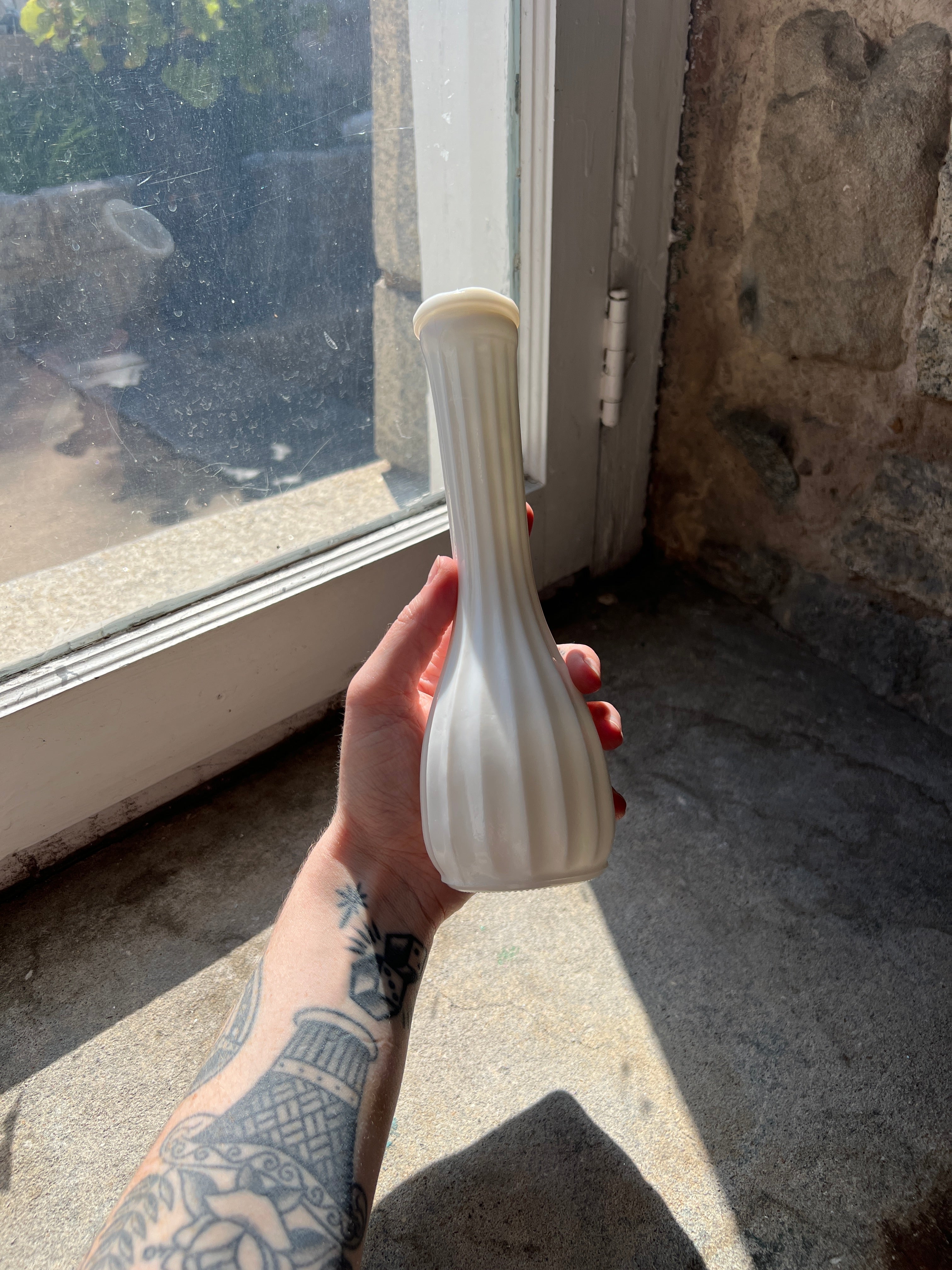 Milk Glass Vases -Large