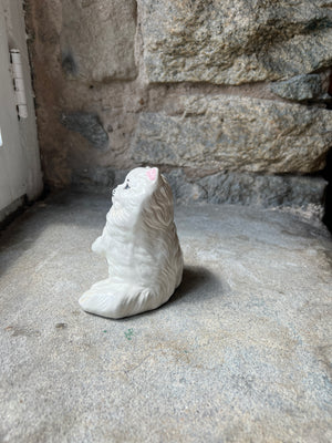 White Ceramic Cat