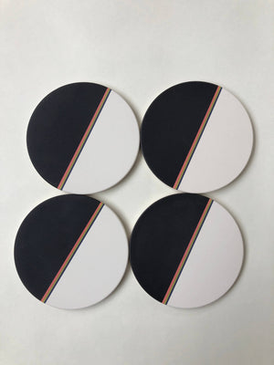 Open image in slideshow, Set of 4 Tramake Absorbent Stone Coasters
