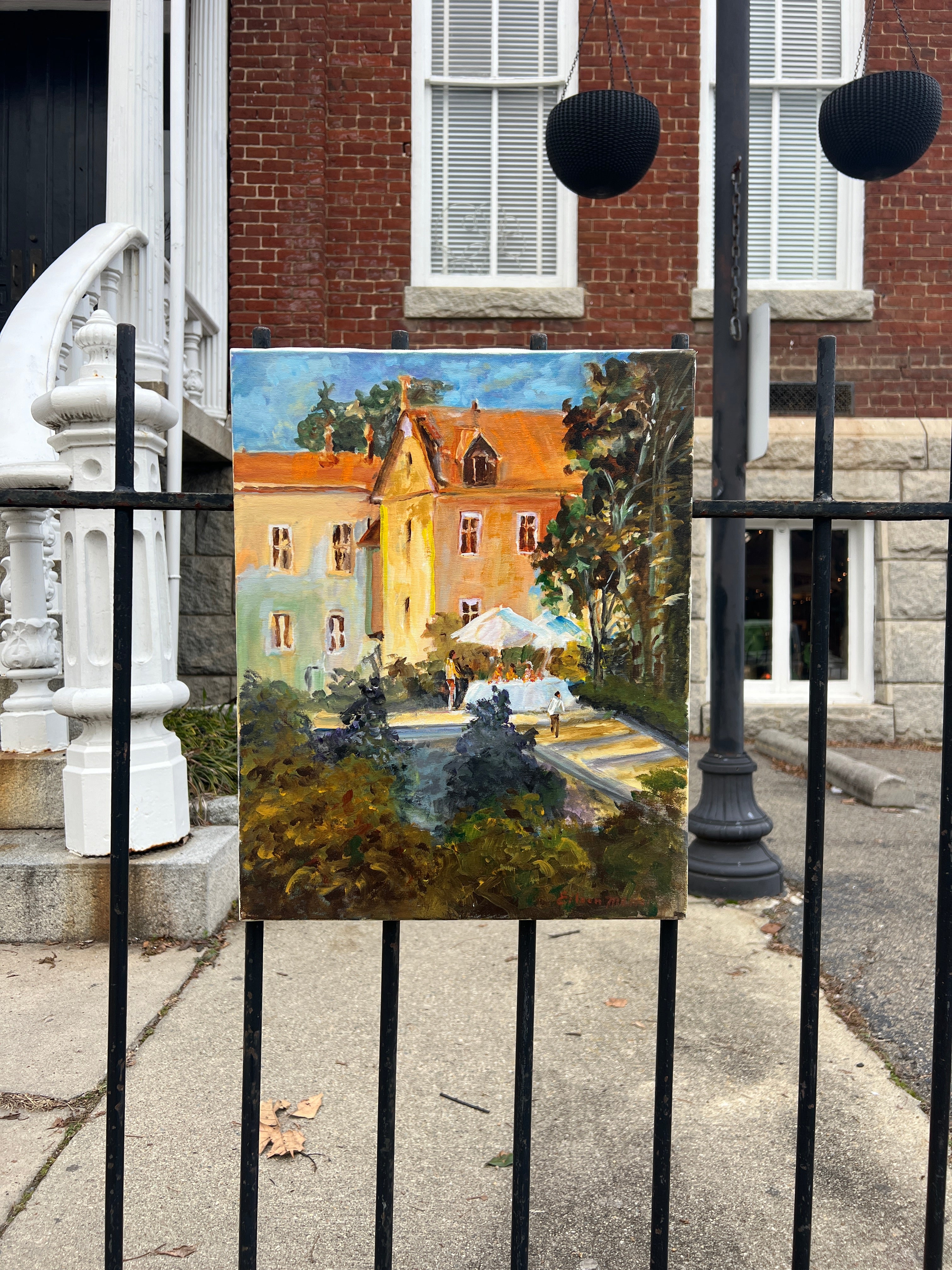 Acrylic Painting of Villa