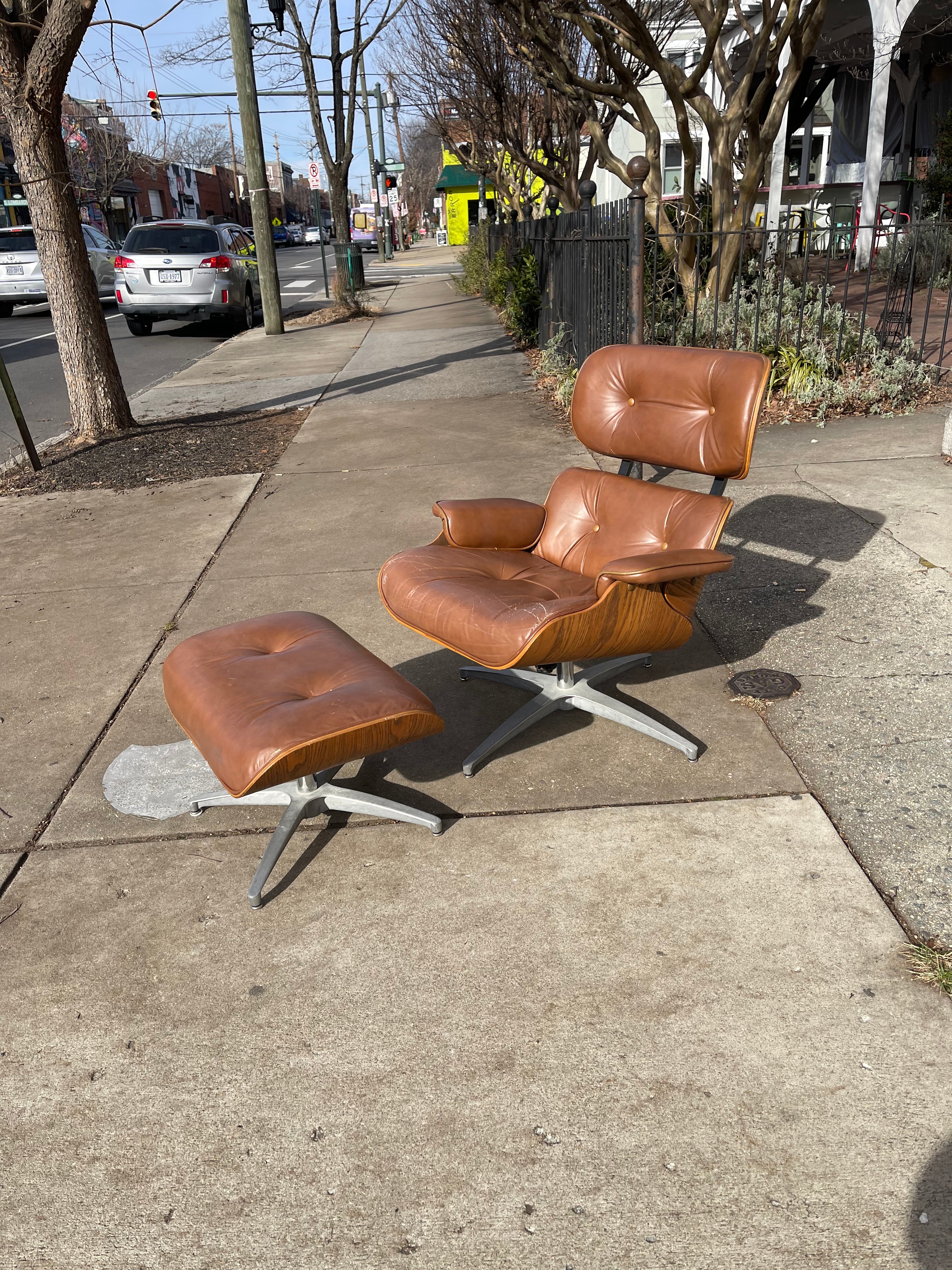 Eames-Style Lounge Chair & Ottoman