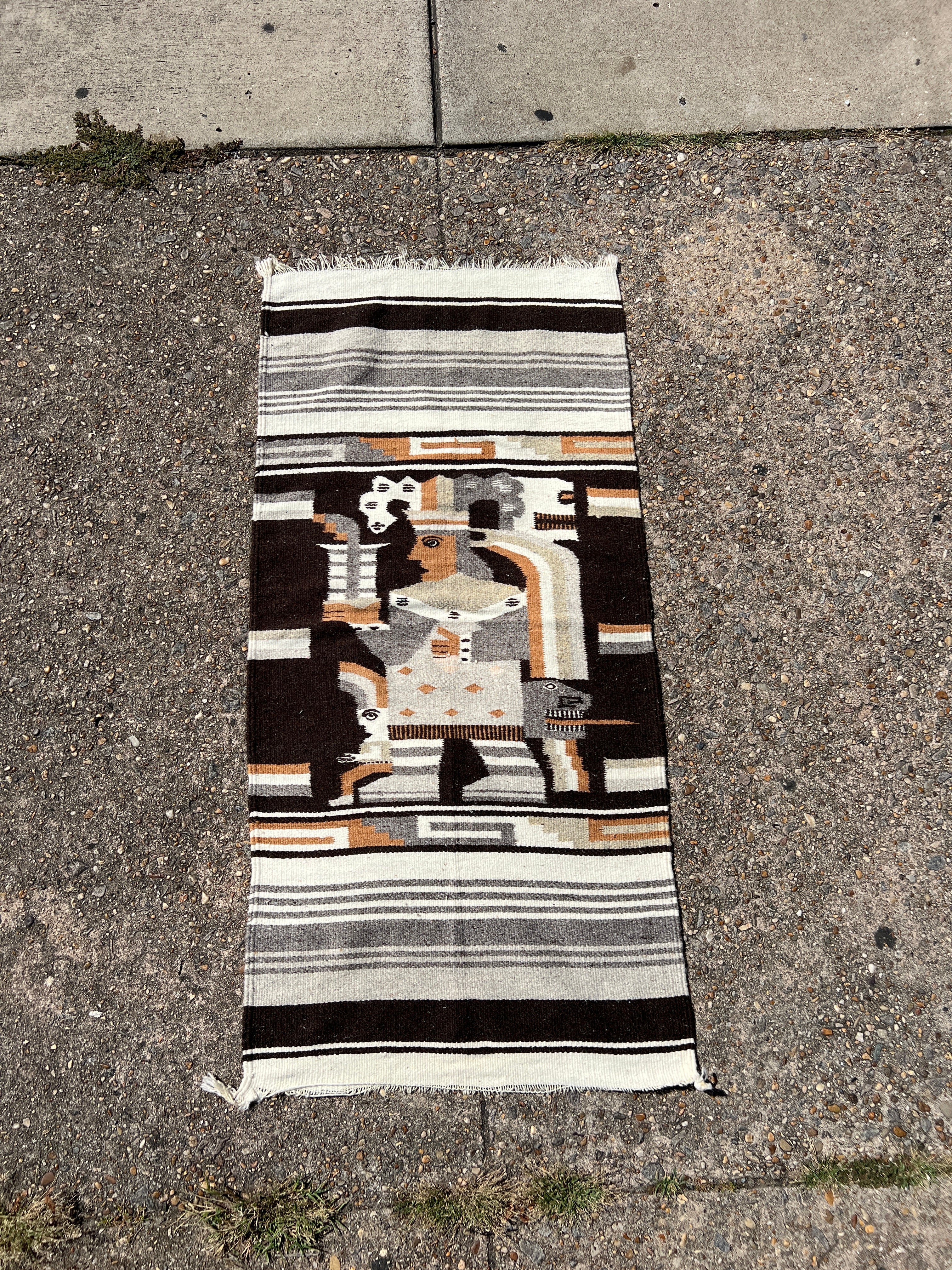 Mayan-Style Rug/Tapestry | 2'2" x 4'7"