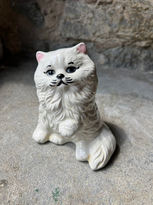 White Ceramic Cat