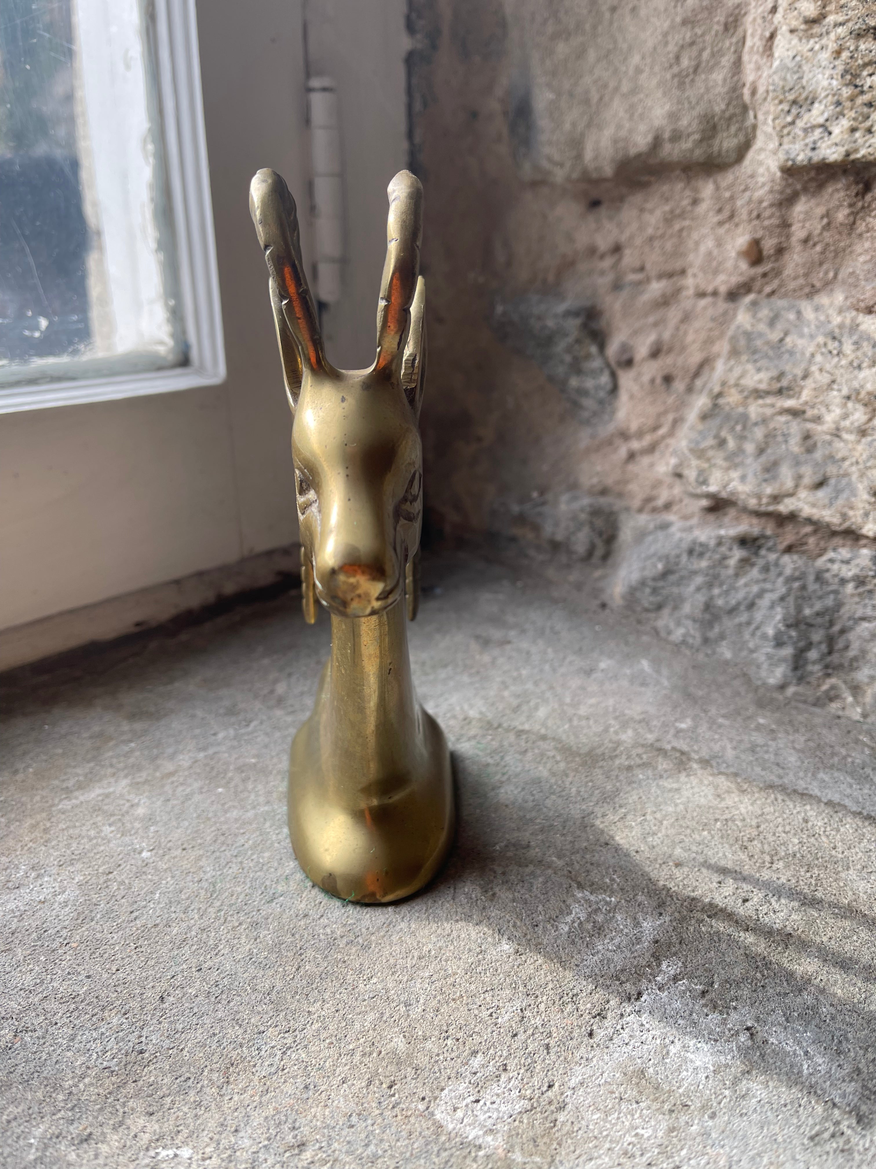 Brass Ibex Figurine