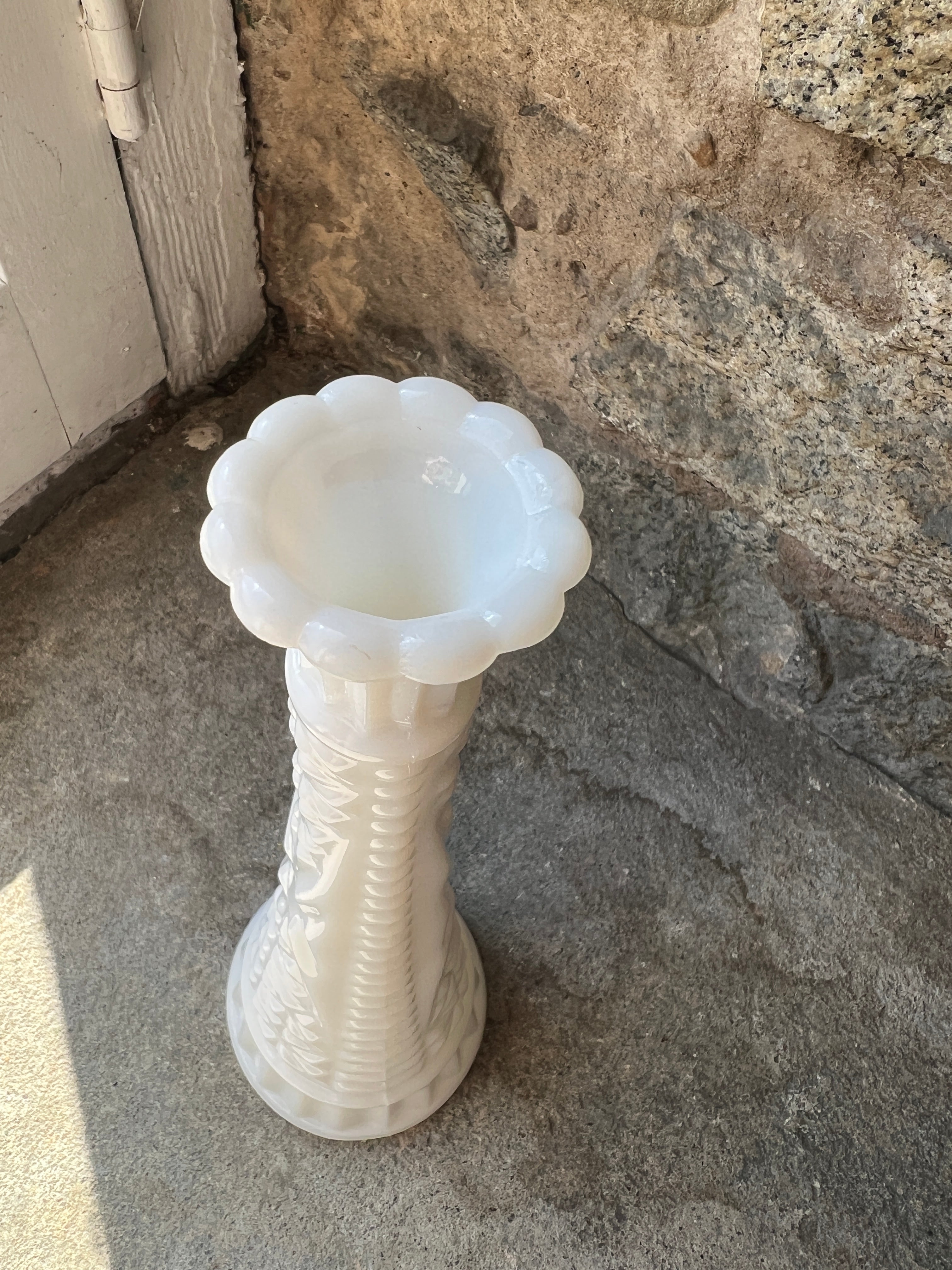 Milk Glass Vases -Large