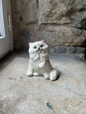 White Ceramic Cat