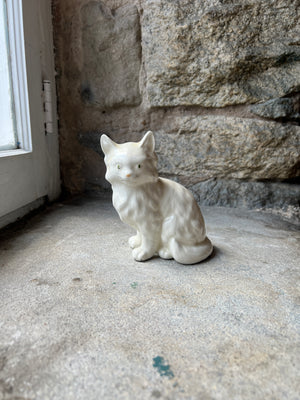 Open image in slideshow, White Ceramic Cat
