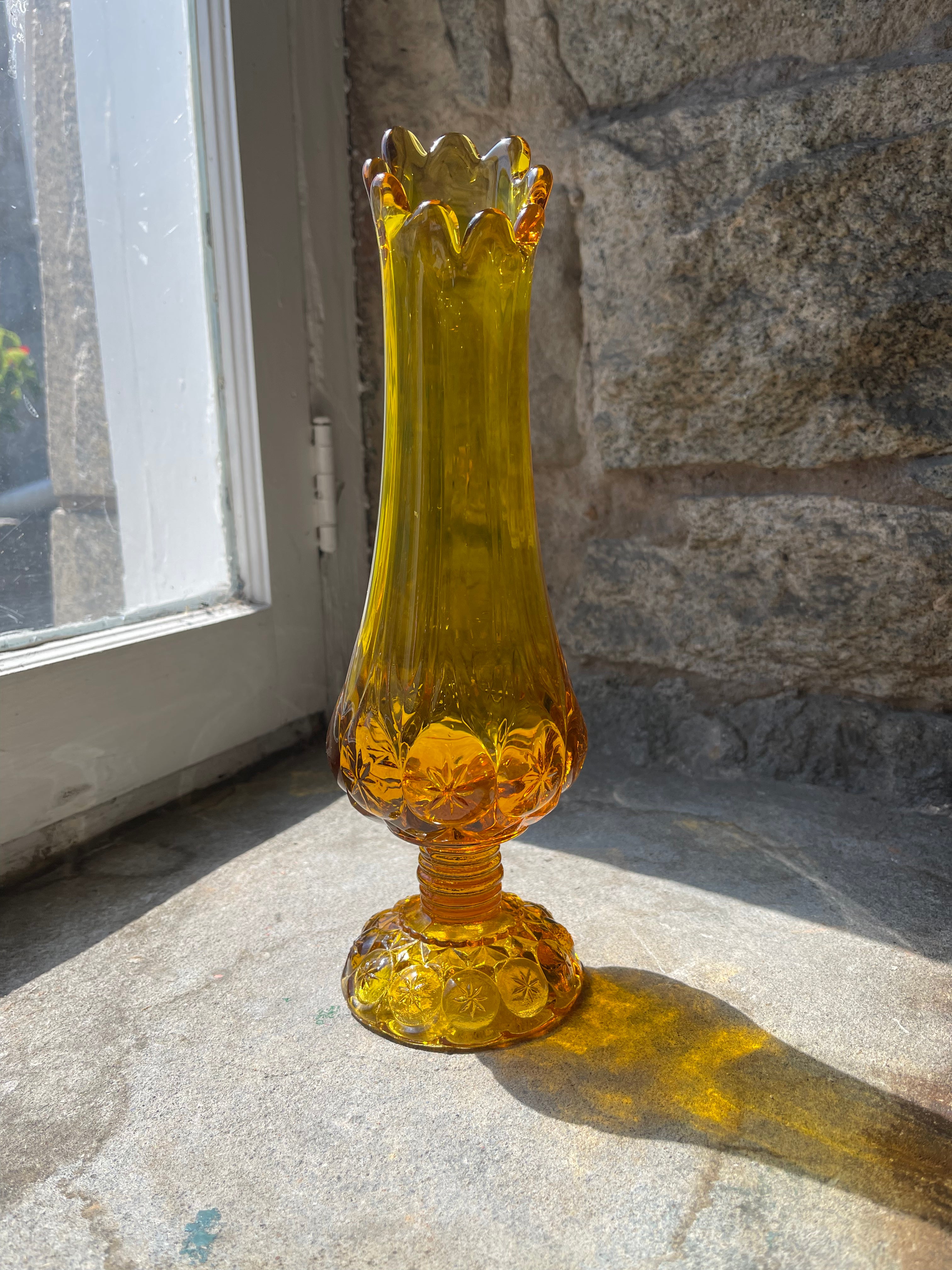 Kanawha Amber Swung Vase