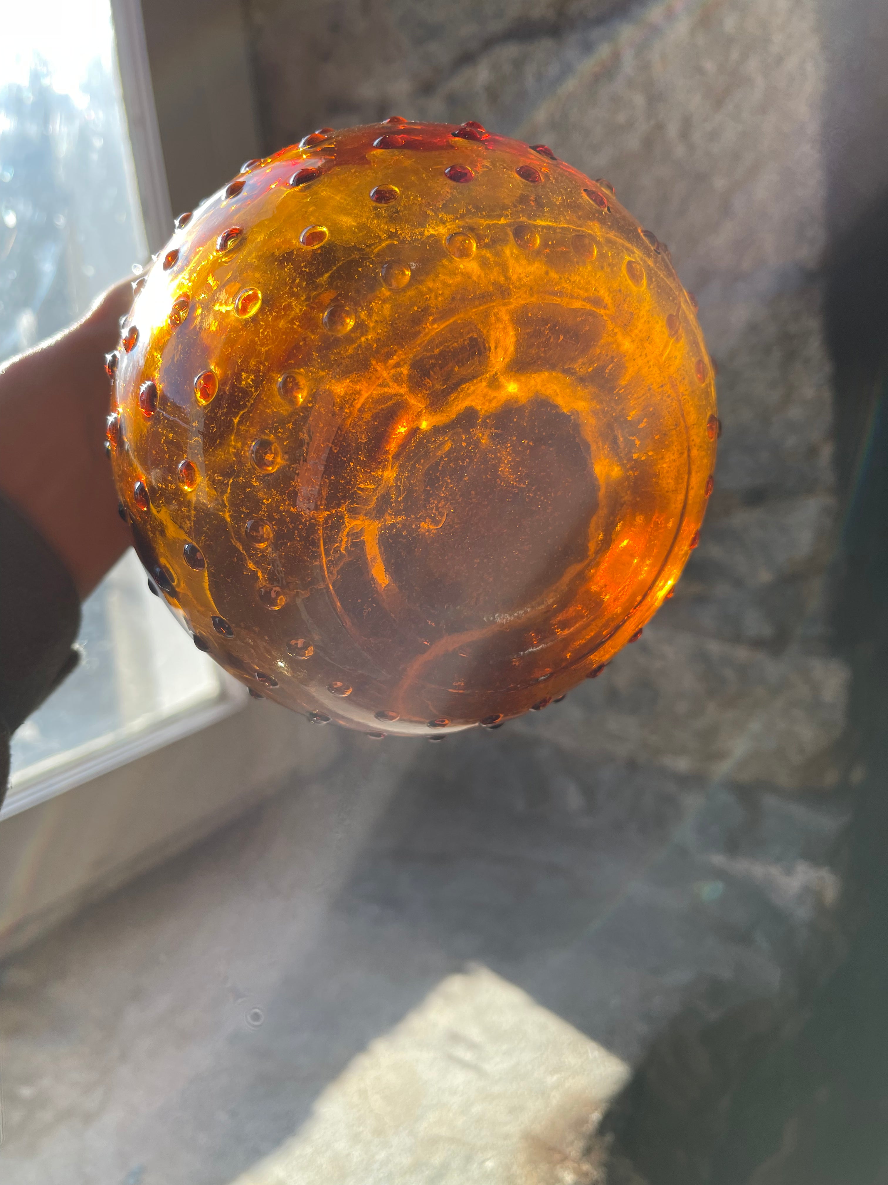 Empoli Amber Glass Vase