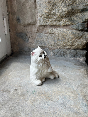 White Ceramic Cat