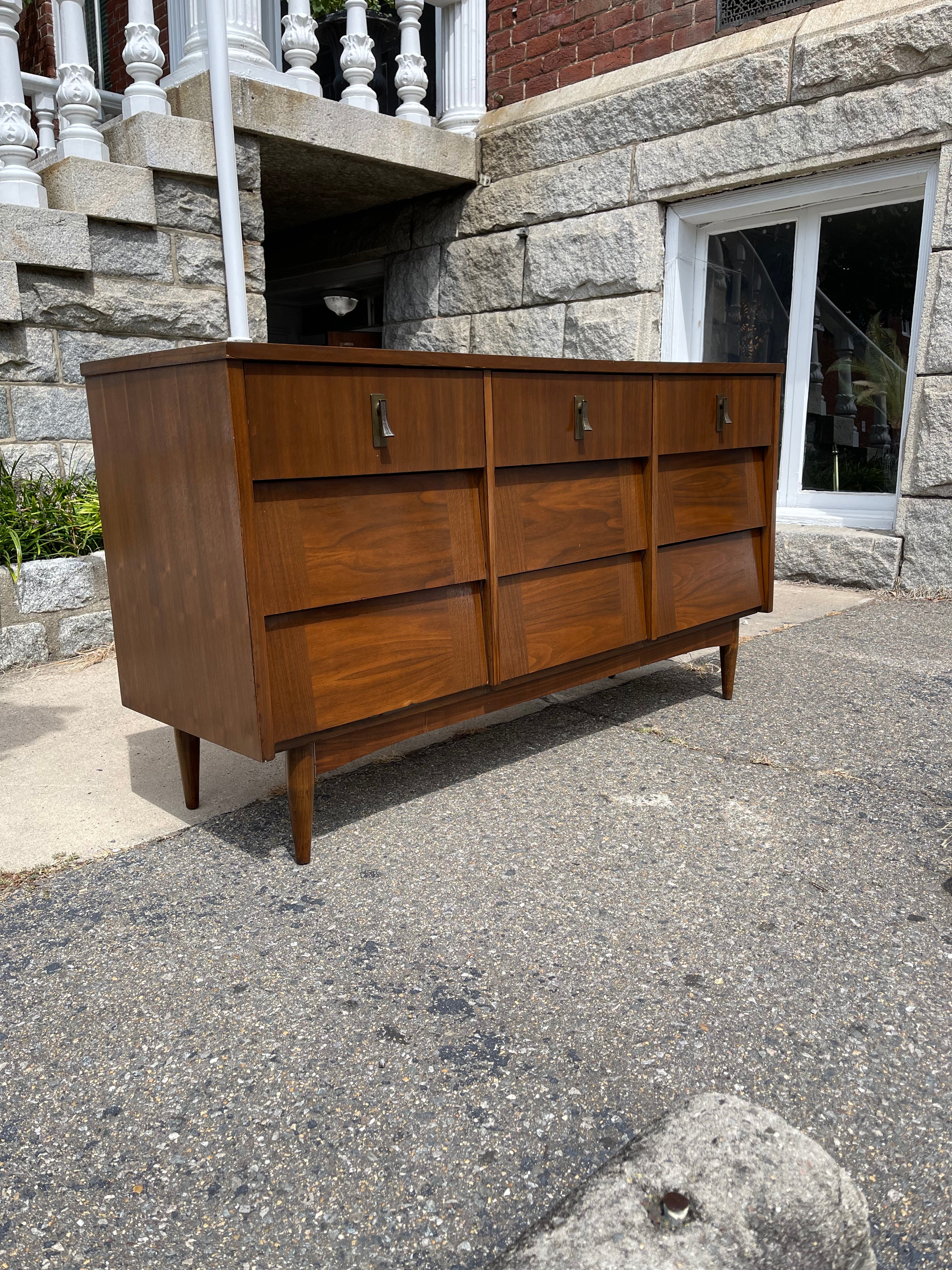 Louvered Drawer Low Chest