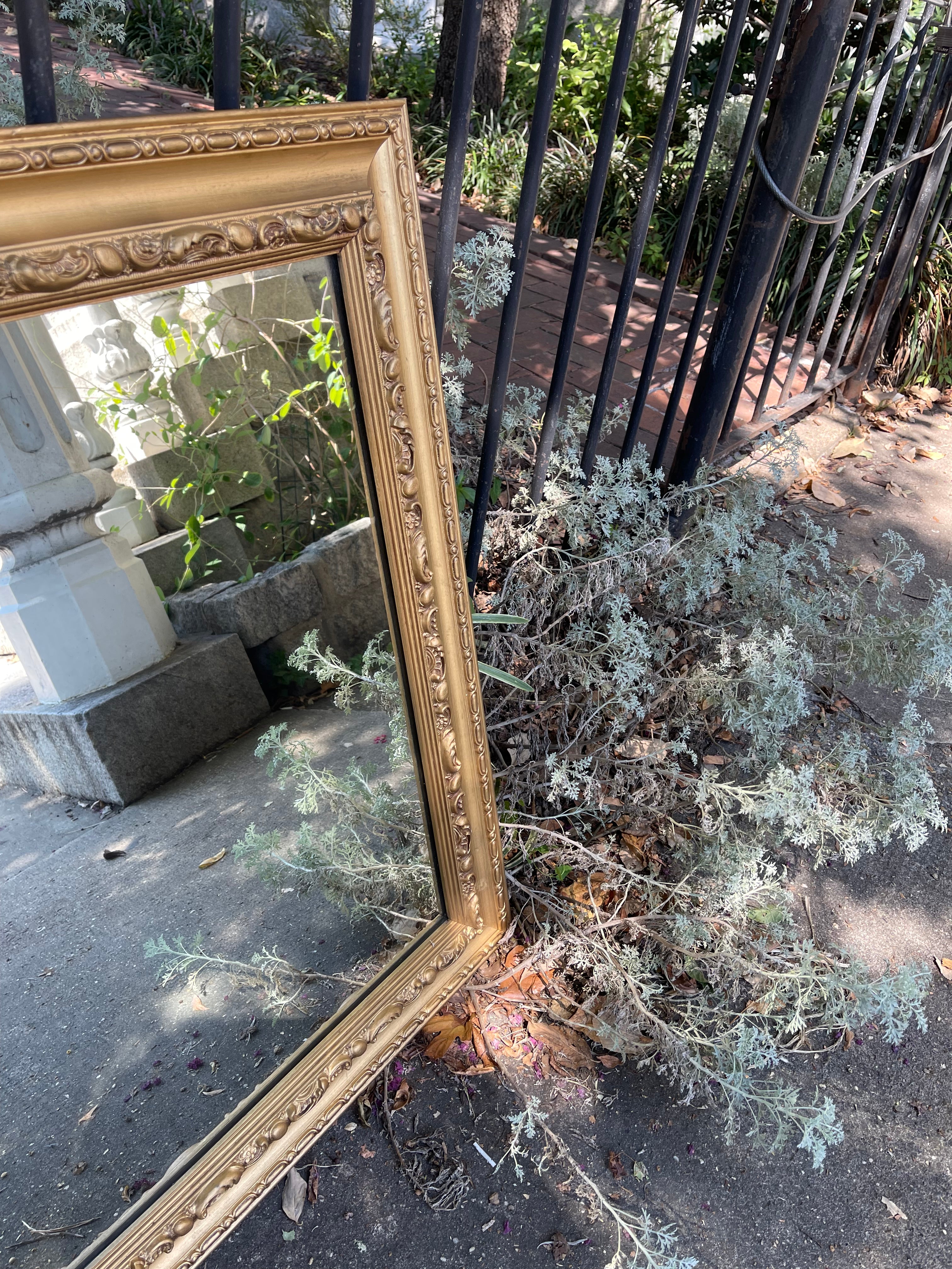Gold Rectangular Mirror
