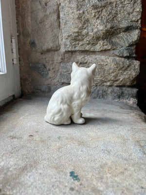 White Ceramic Cat