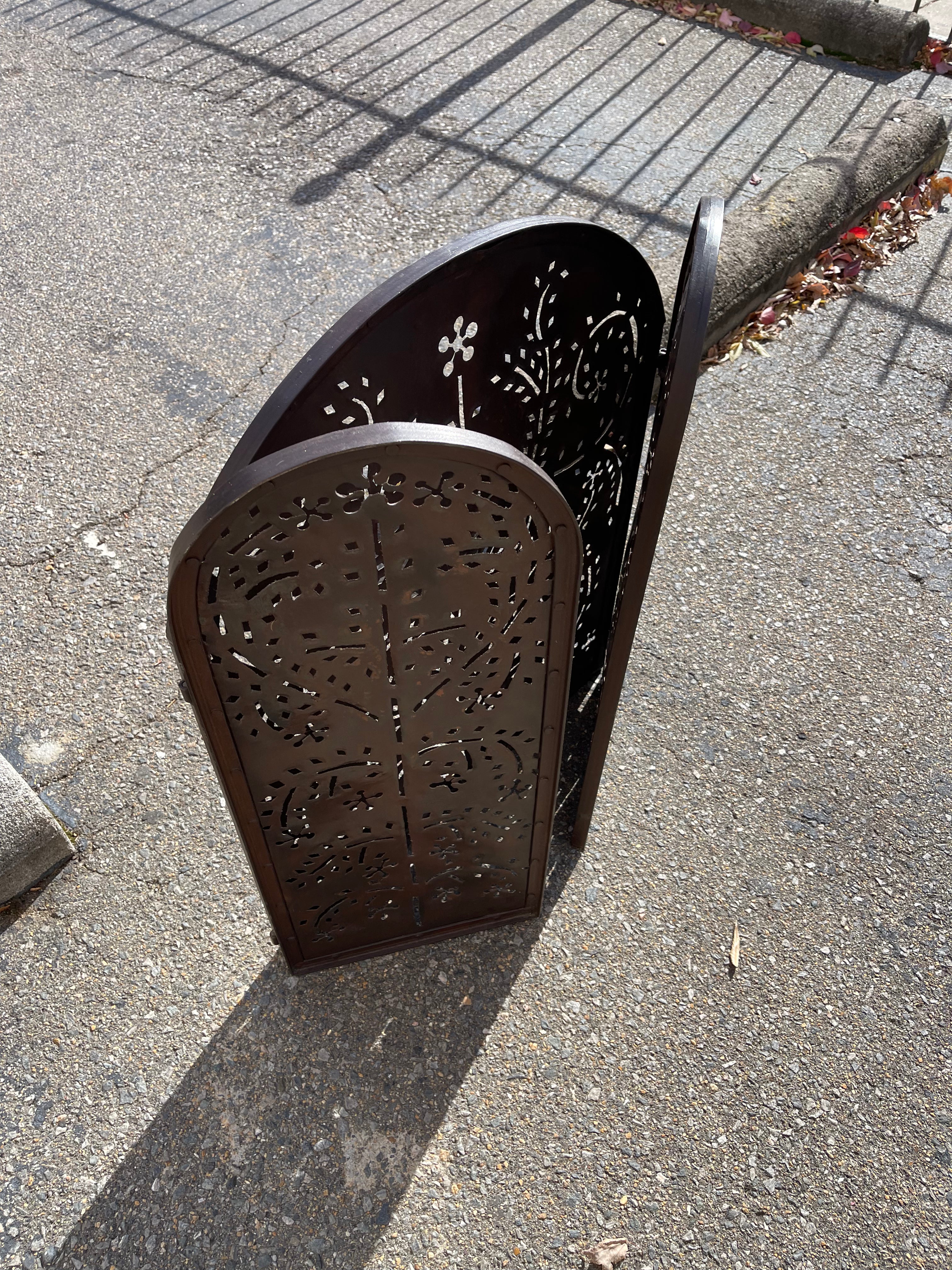 Punched Metal Fire Screen