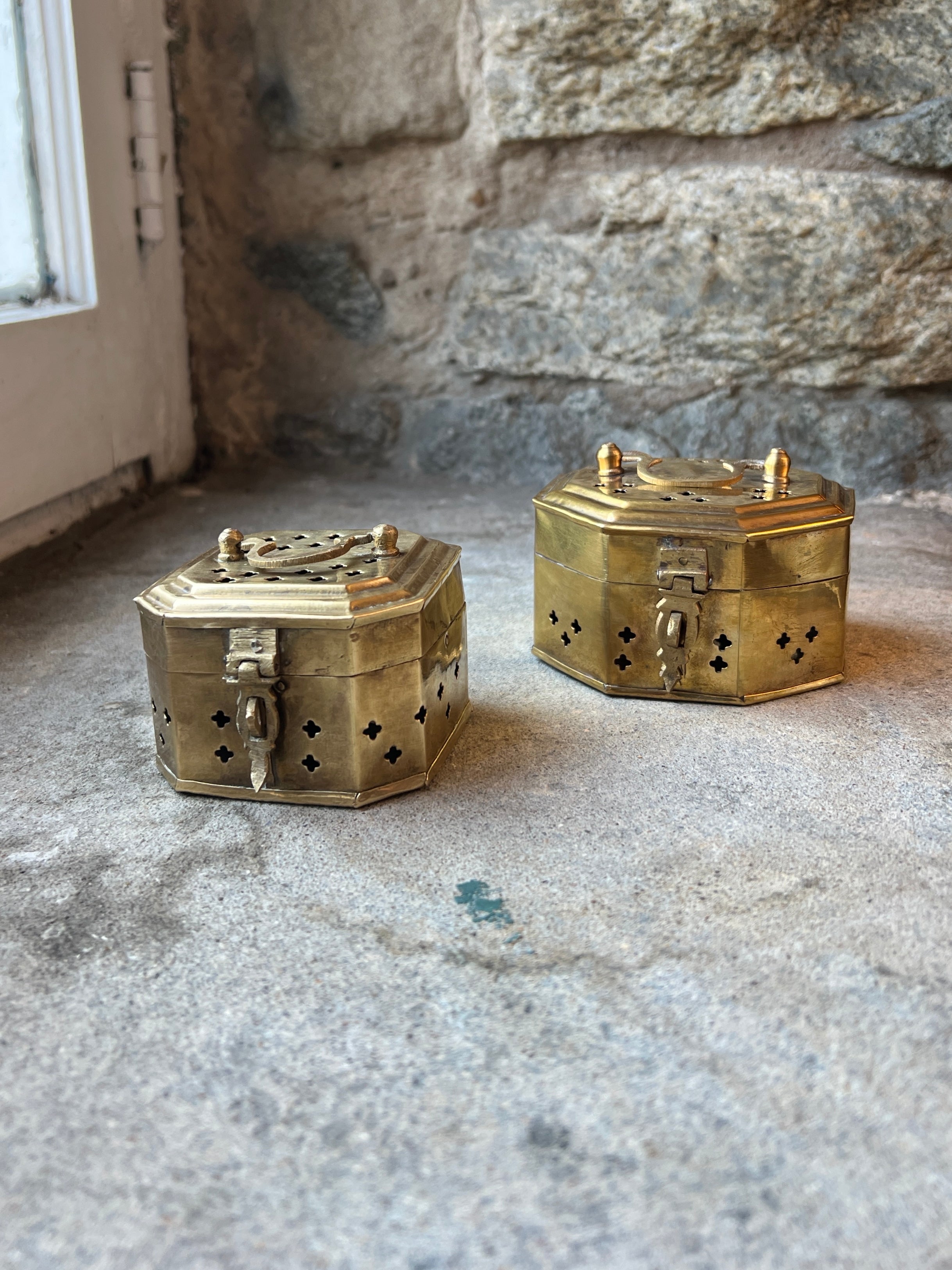 Brass Trinket Boxes