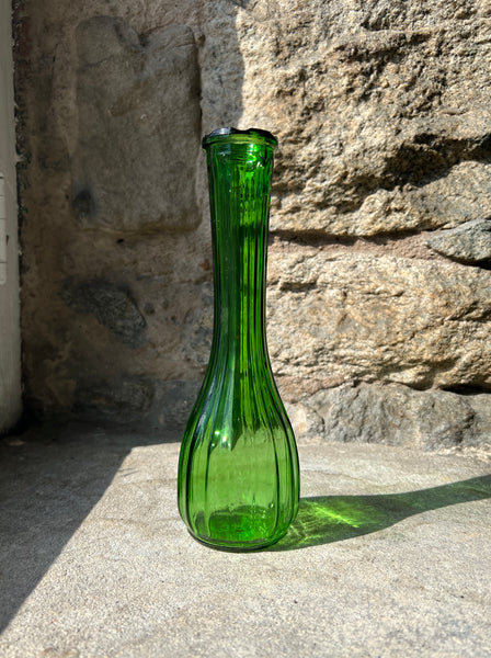 Glass Swirl Bud Vase