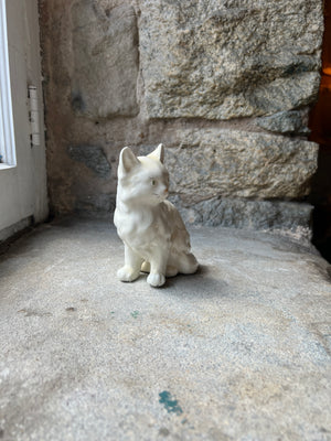 White Ceramic Cat