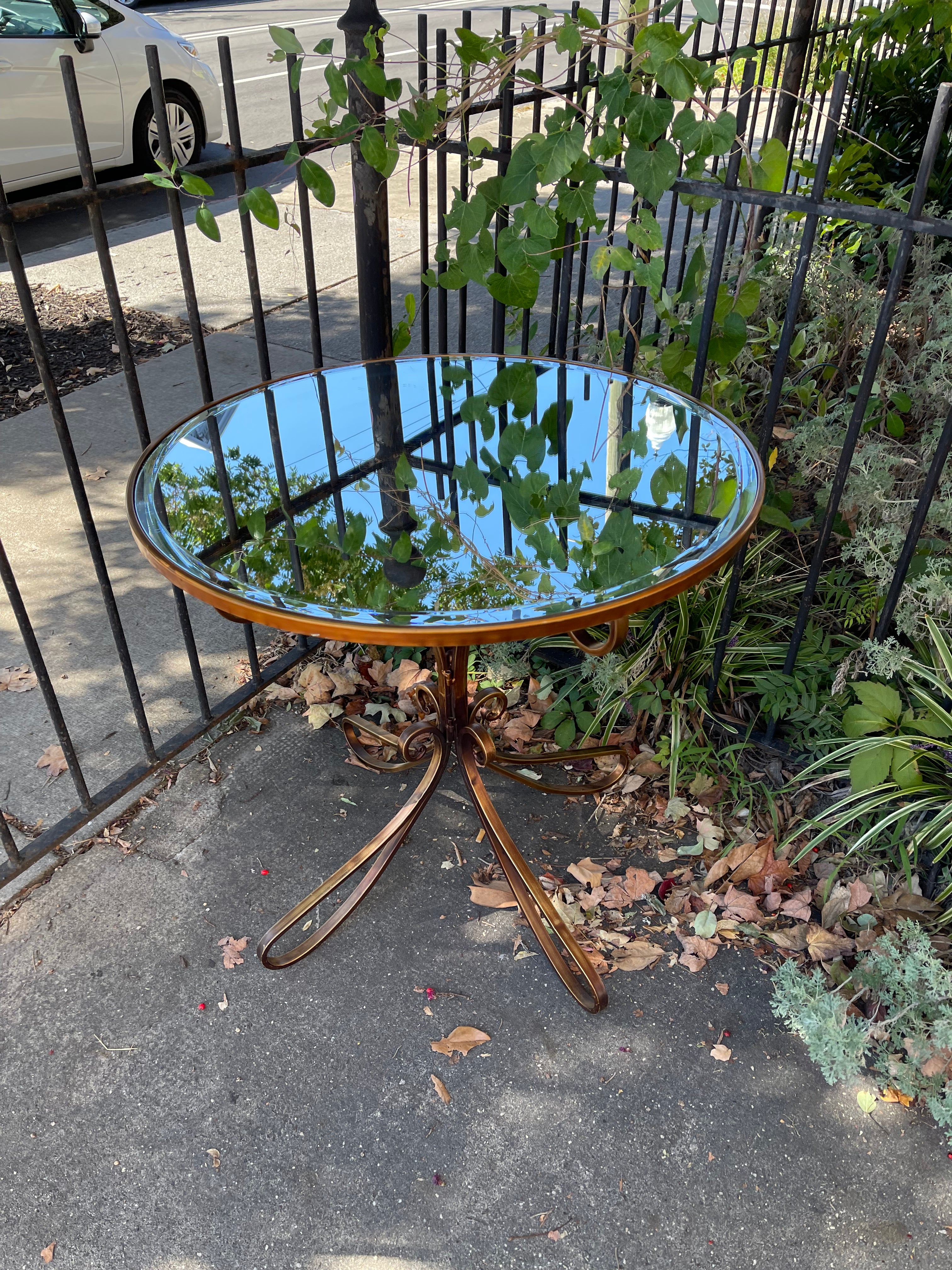Mirror Top Occasional Table