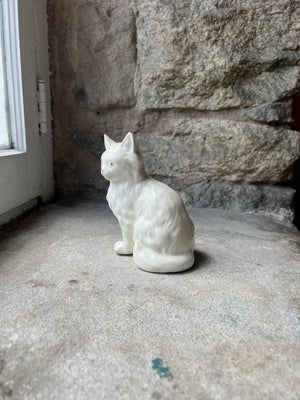 White Ceramic Cat