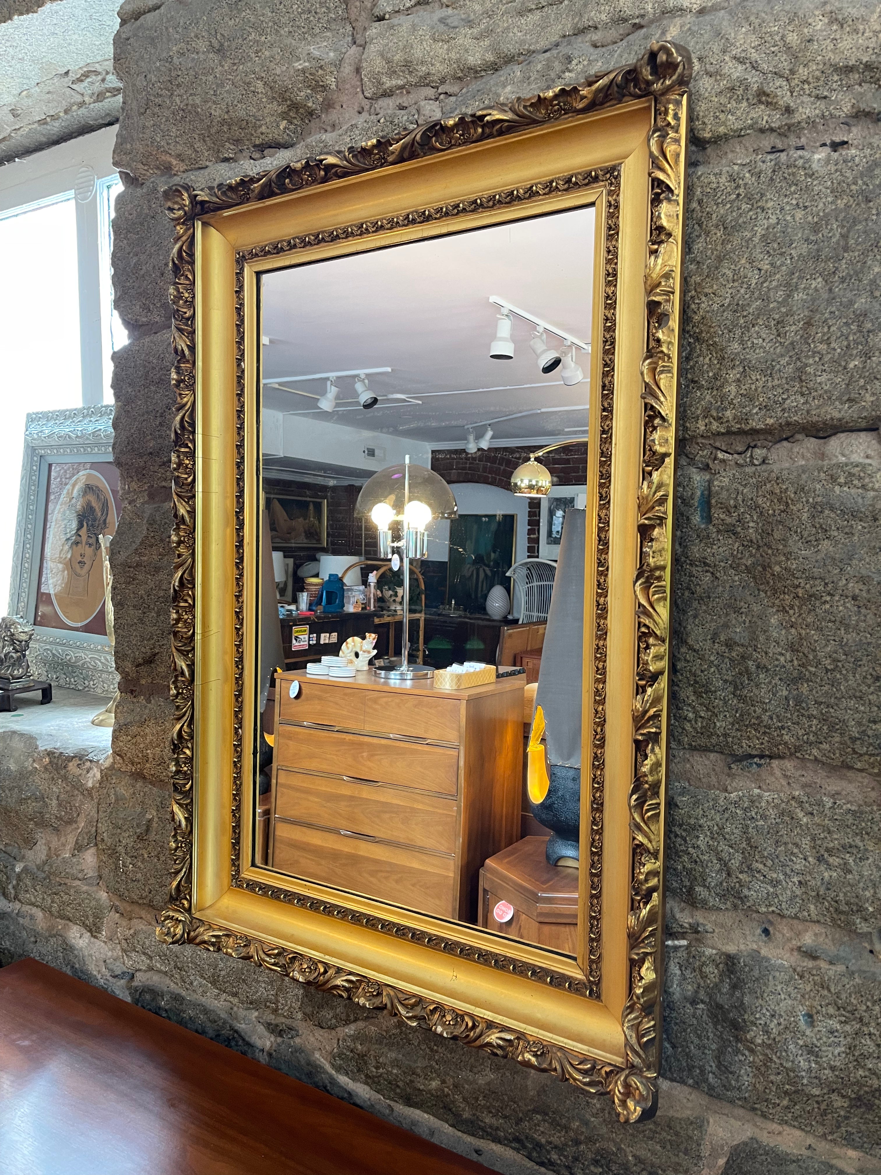 Large Ornate Gilt Mirror