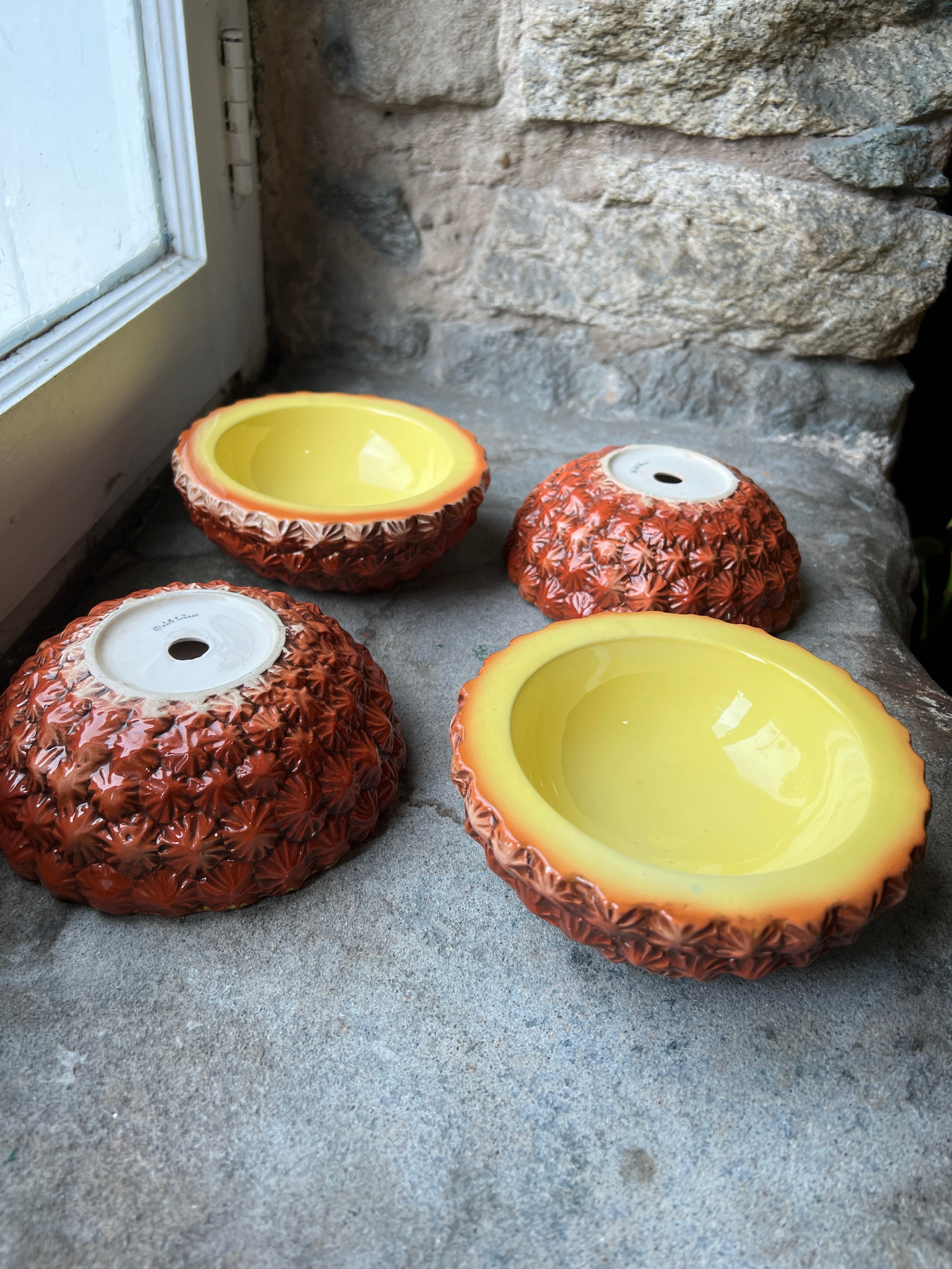 Ceramic Pineapple Bowls