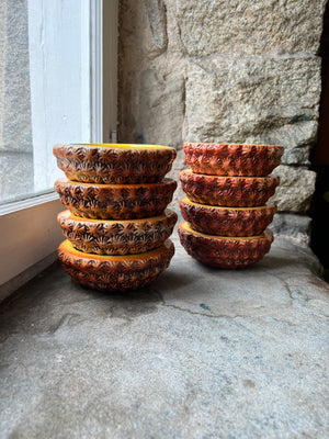 Set of 4 Holt Howard Pineapple Bowls