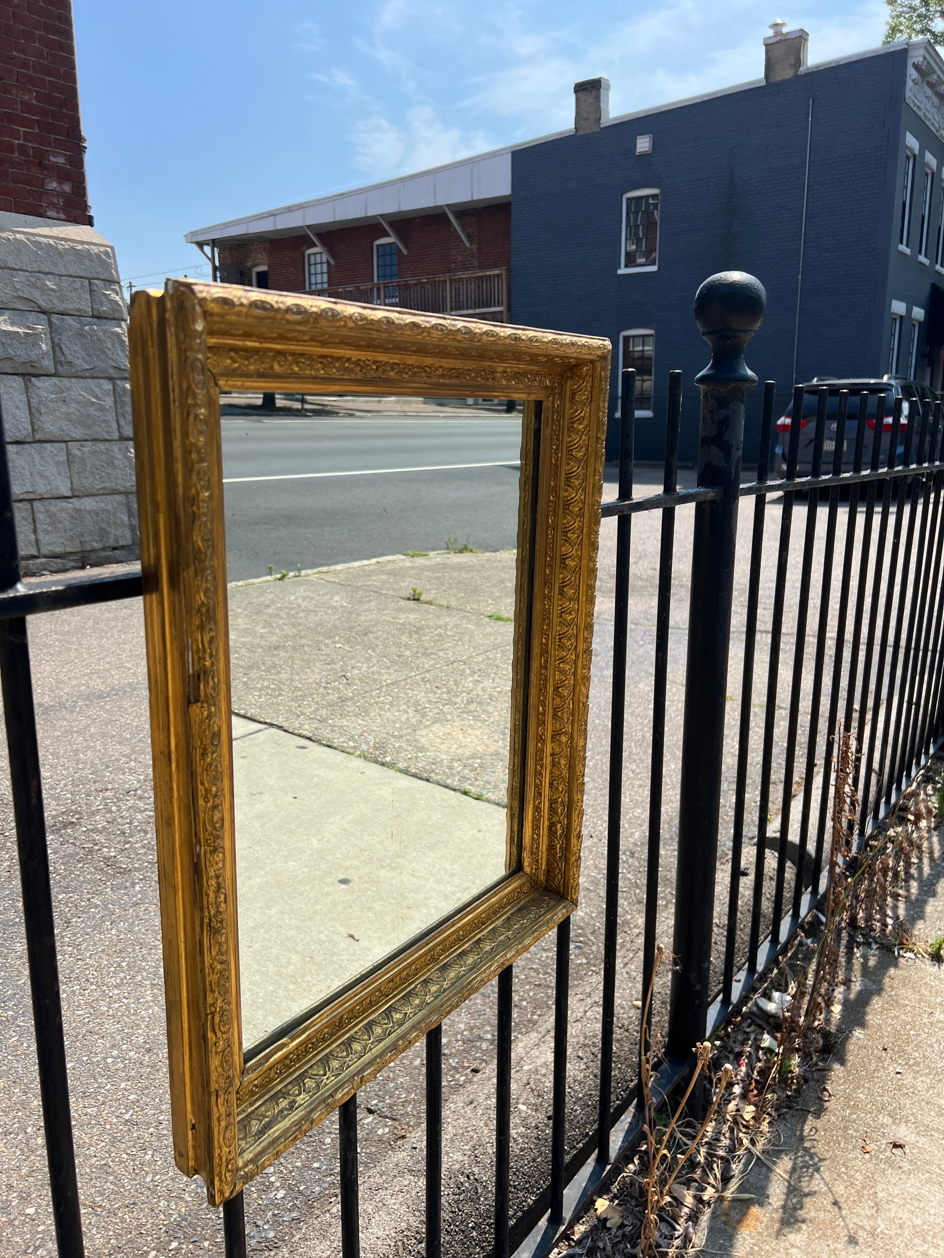 Gold Rectangular Mirror