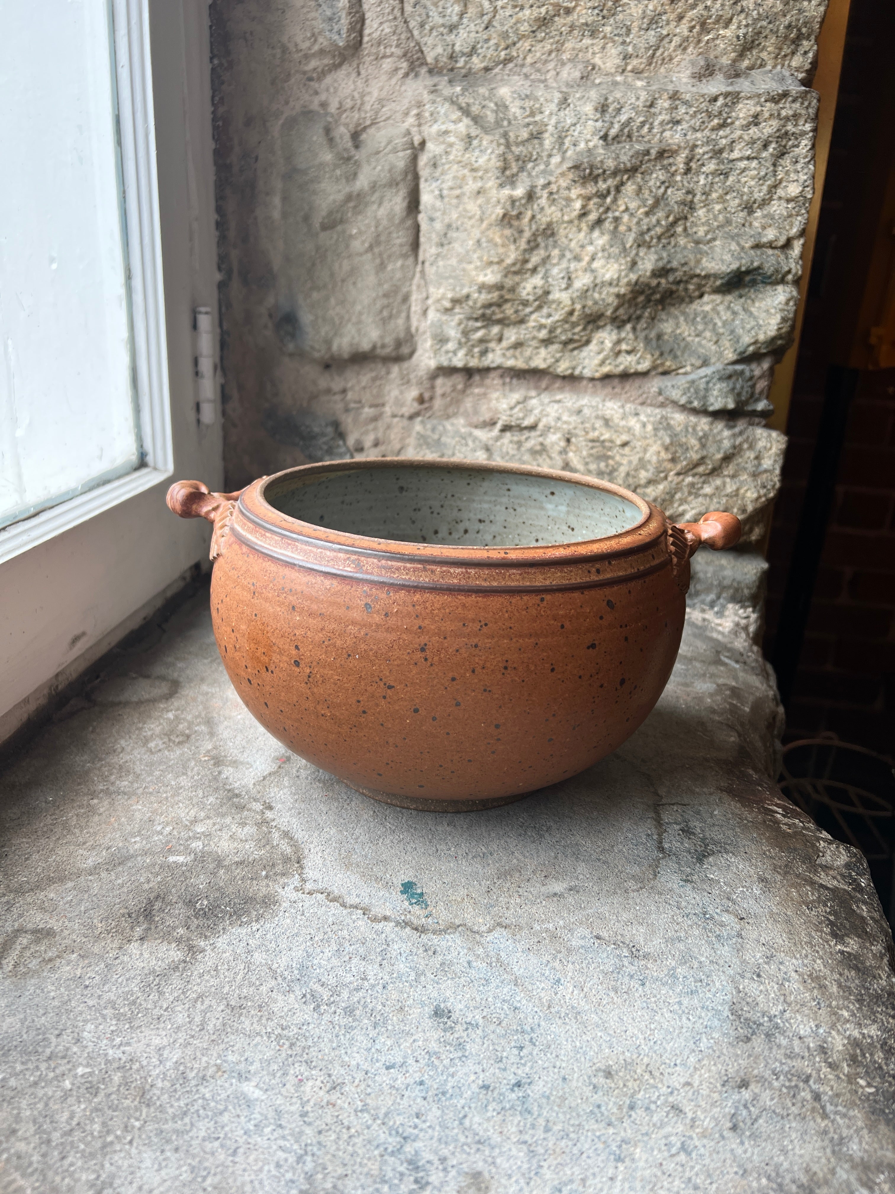 Speckled Stoneware Planter Bowl