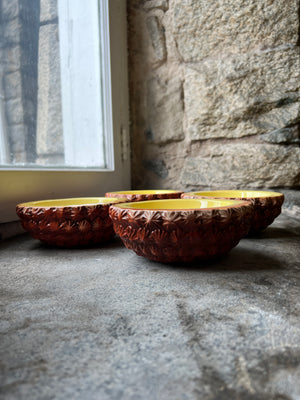 Set of 4 Holt Howard Pineapple Bowls