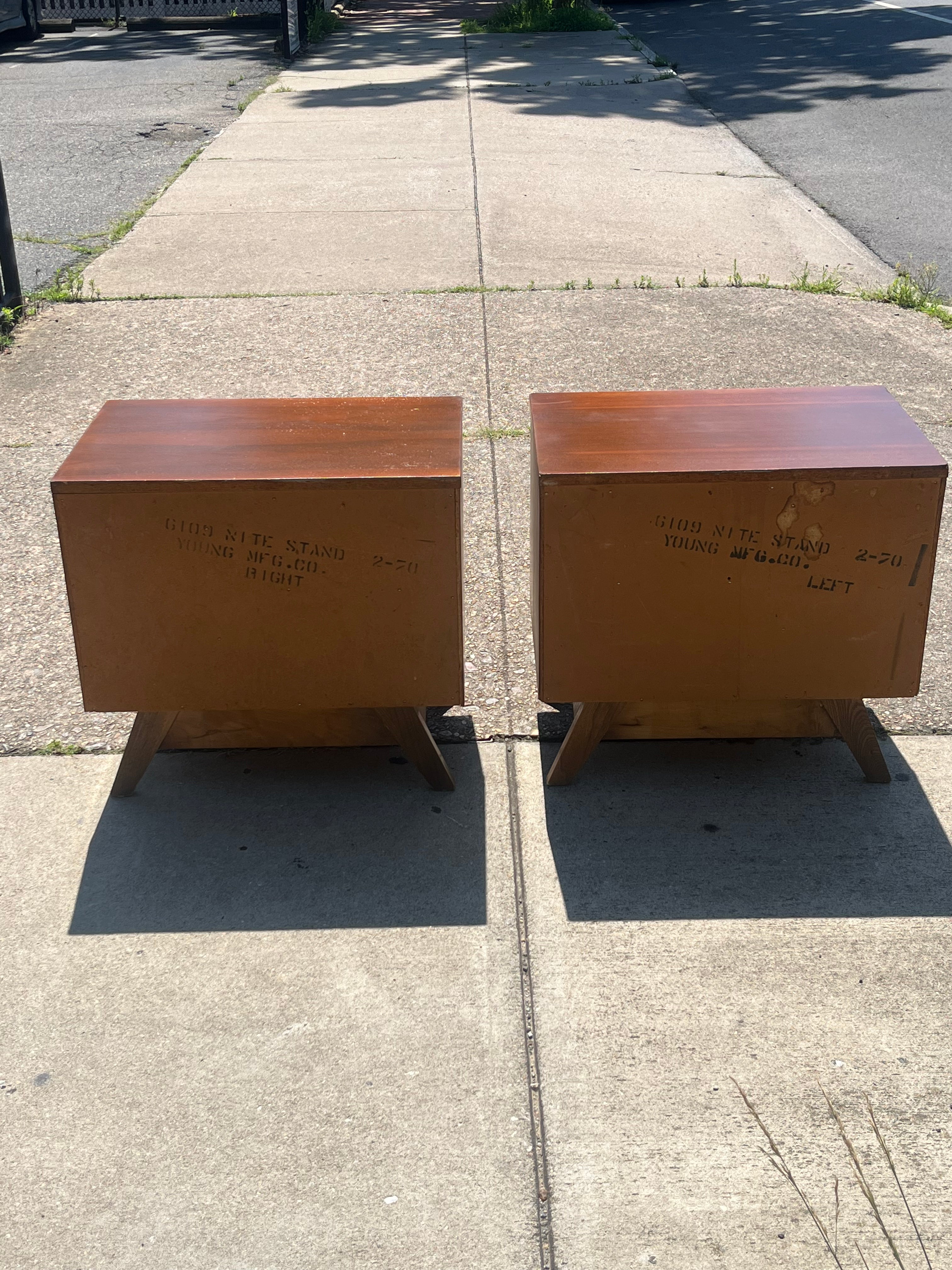 Young Manufacturing Nightstand Pair
