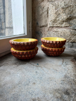 Set of 4 Holt Howard Pineapple Bowls