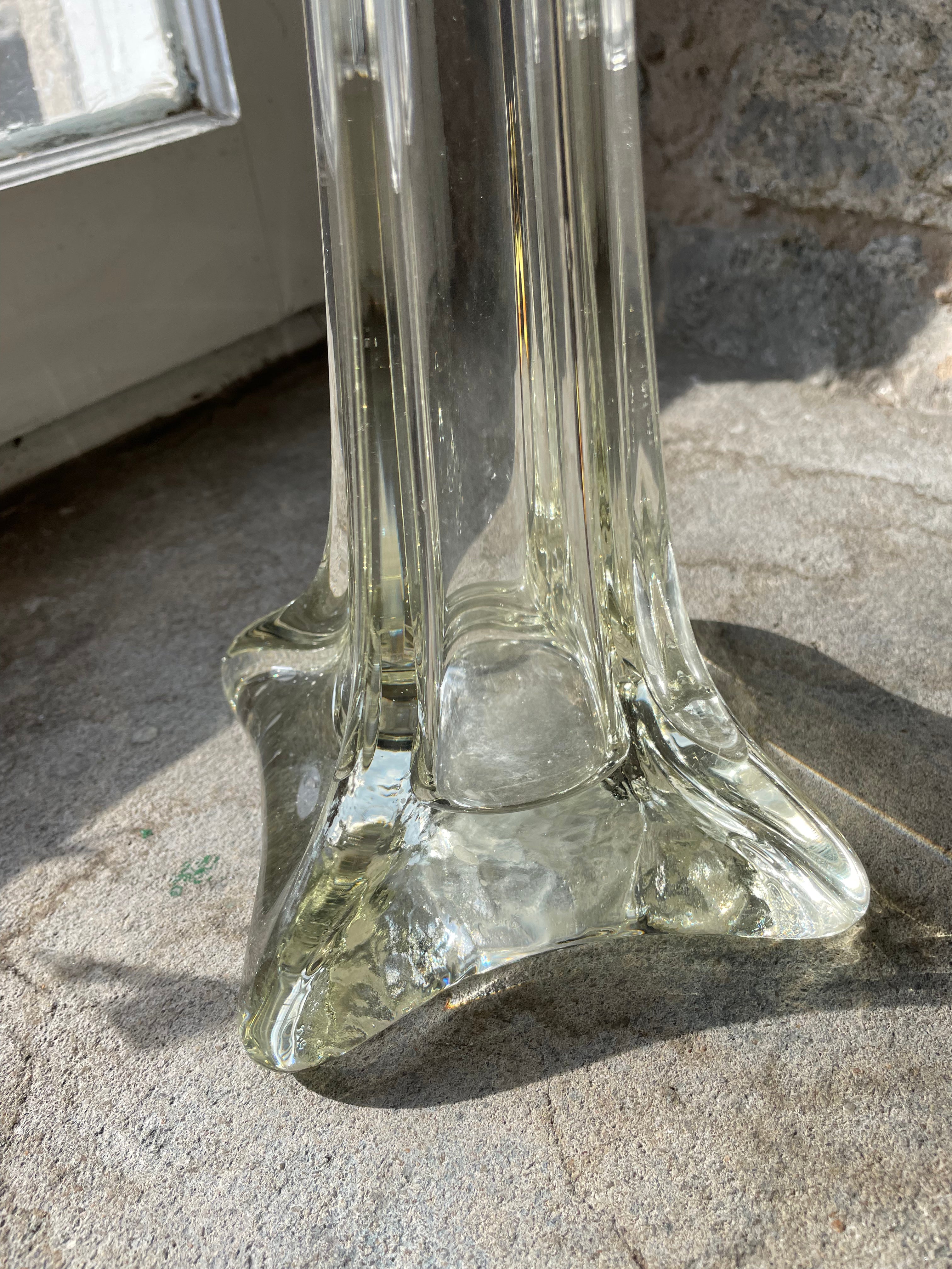 28” Tall Tower Glass Vase