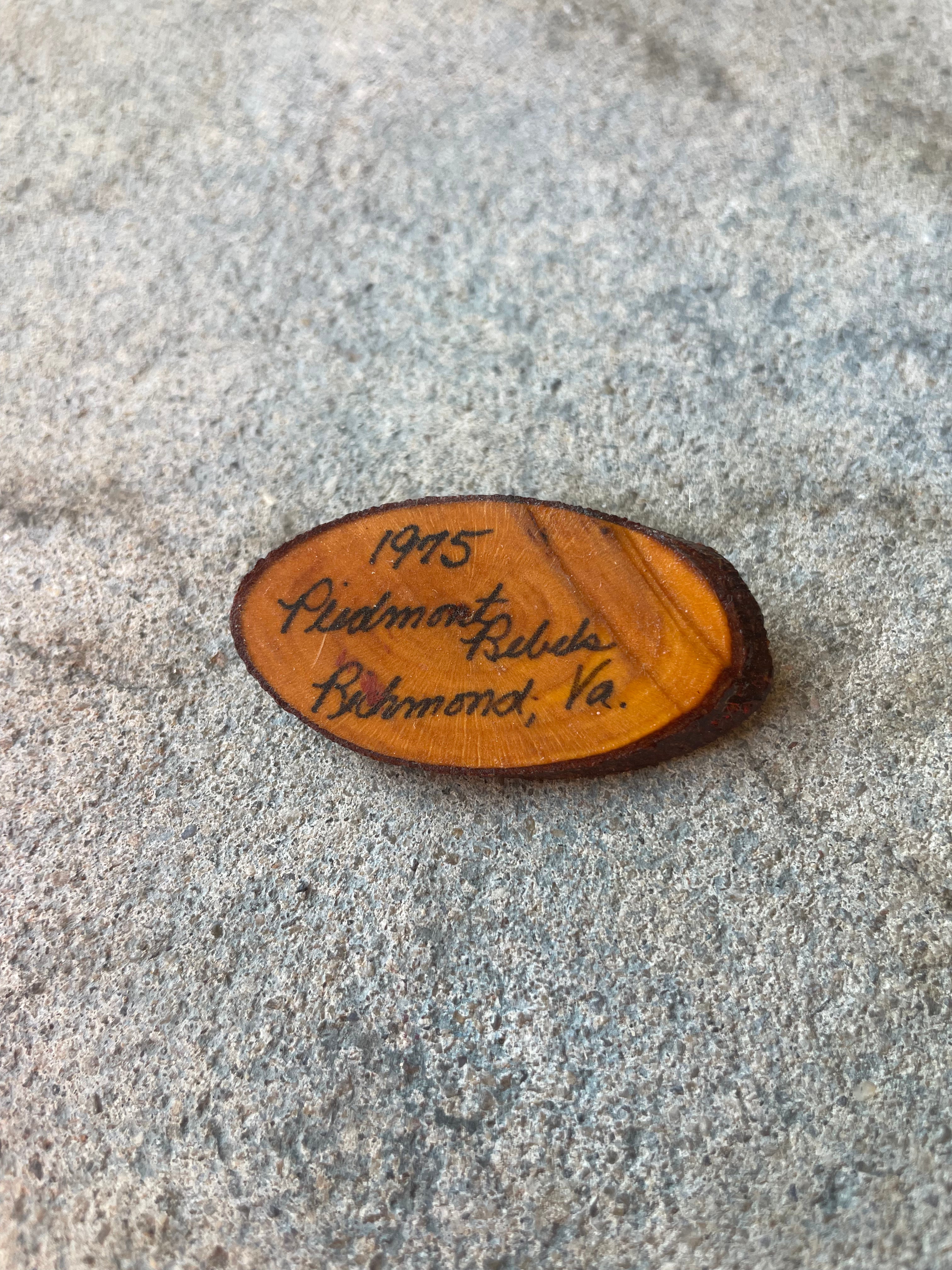 Wooden 1975 Pin